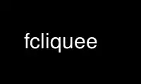 Run fcliquee in OnWorks free hosting provider over Ubuntu Online, Fedora Online, Windows online emulator or MAC OS online emulator