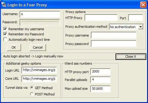 Download web tool or web app Fear Proxy