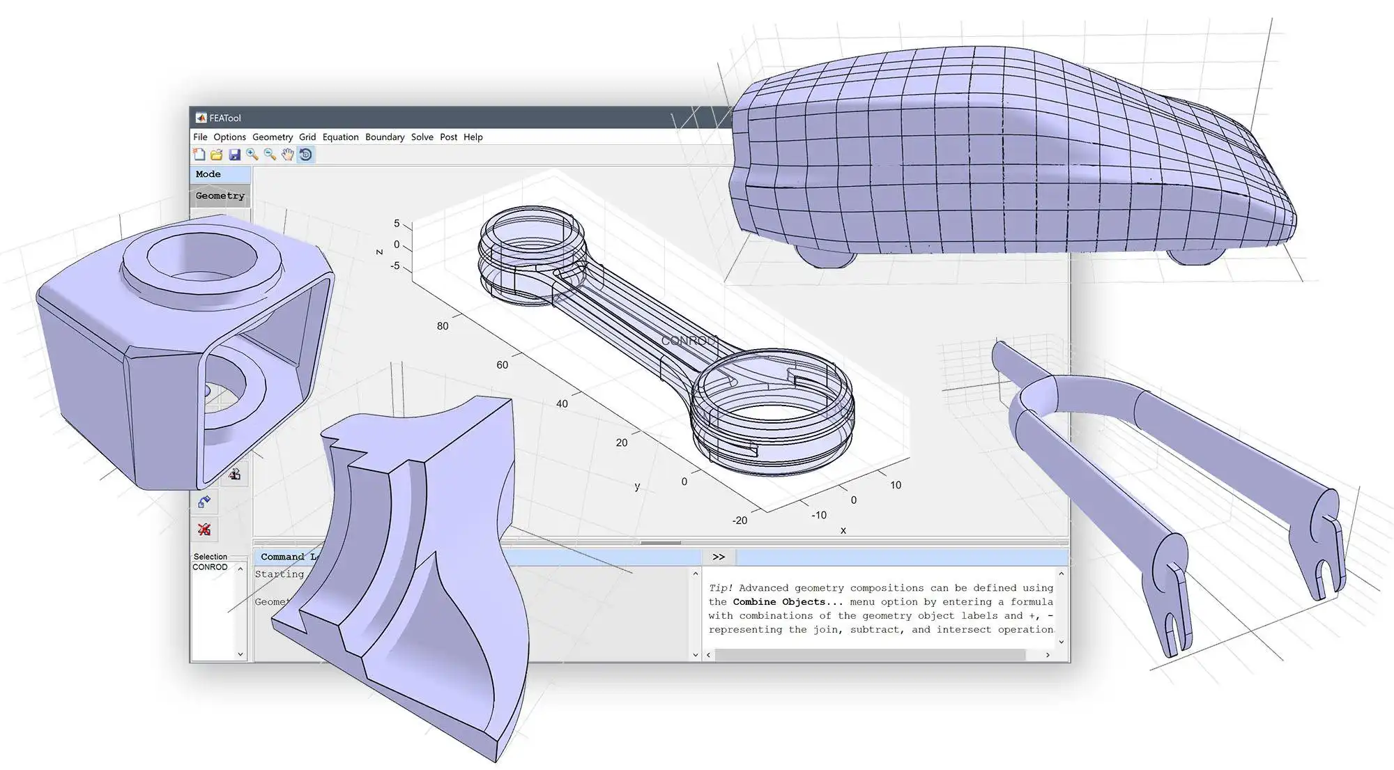 Scarica lo strumento web o l'app web FEATool Multiphysics MATLAB FEM Toolbox