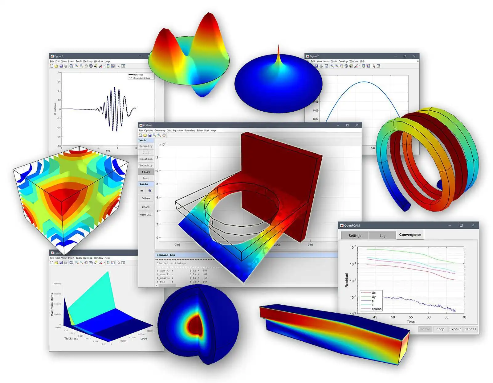 دانلود ابزار وب یا برنامه وب FEATool Multiphysics MATLAB FEM Toolbox