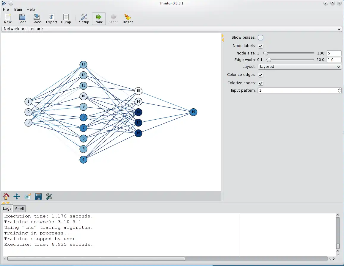 Download web tool or web app Feed-forward neural network for python to run in Linux online