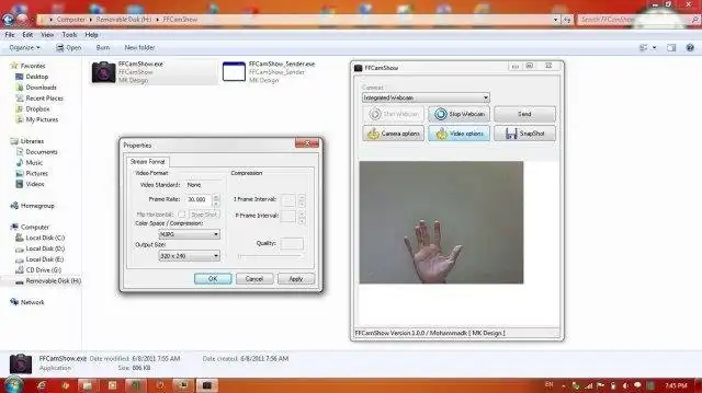 Download web tool or web app FFCamShow