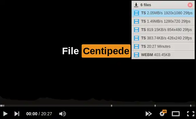 Download web tool or web app FileCentipede