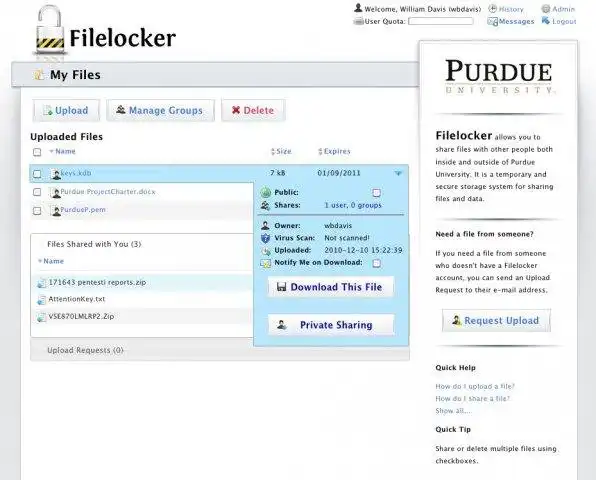 Download web tool or web app Filelocker 2