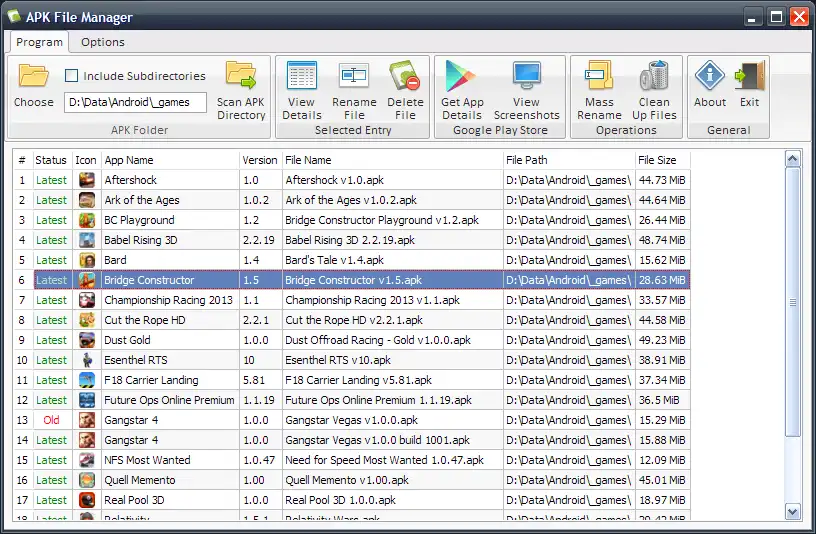 Download web tool or web app File Manager