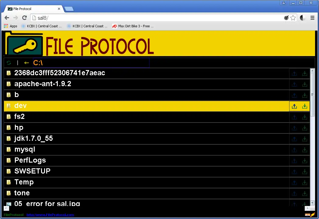 Download web tool or web app FileProtocol