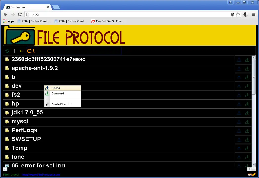 Download web tool or web app FileProtocol