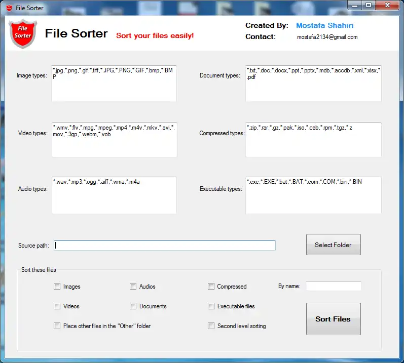 Download web tool or web app file-sorter