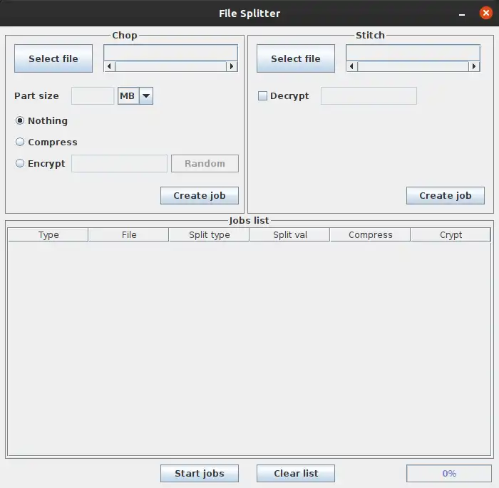 Download web tool or web app File-Splitter