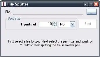 Download web tool or web app FileSplitter