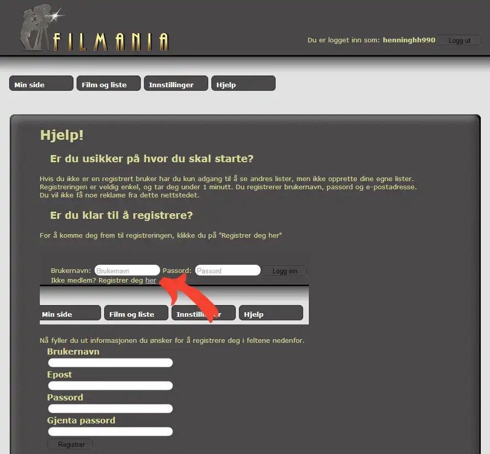 Download web tool or web app FilMania