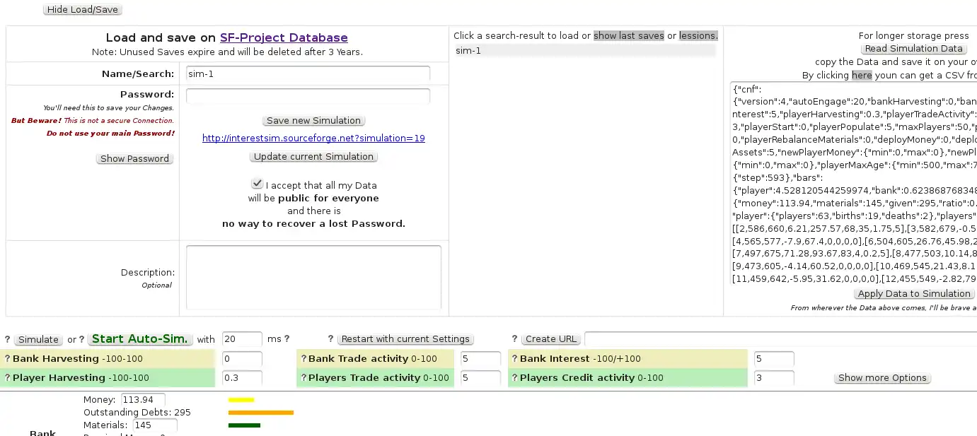 Download web tool or web app Financial System Simulator