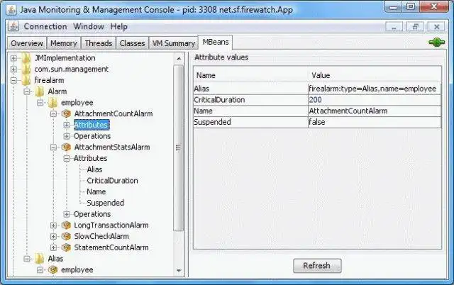 Download web tool or web app FireAlarm - monitoring for Firebird