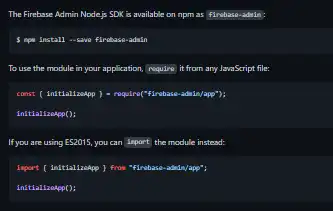 Download web tool or web app Firebase Admin Node.js SDK