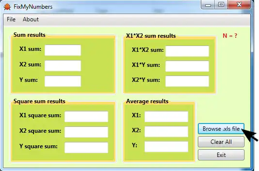 Download web tool or web app FixMyNumbers