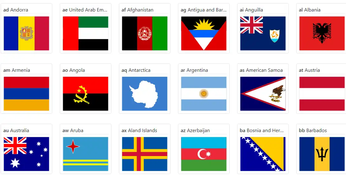 Download web tool or web app flag-icons