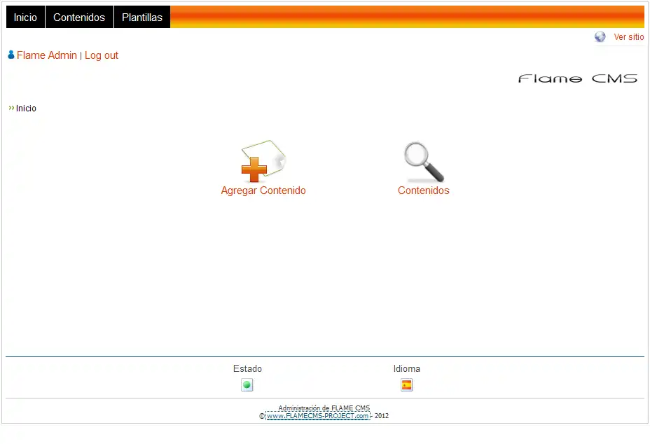 Download web tool or web app Flame Cms Project