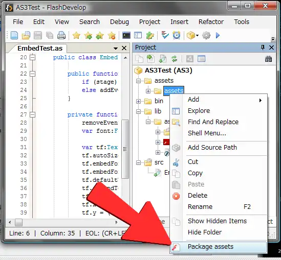 Download web tool or web app FlashDevelop Assets Packager Plugin