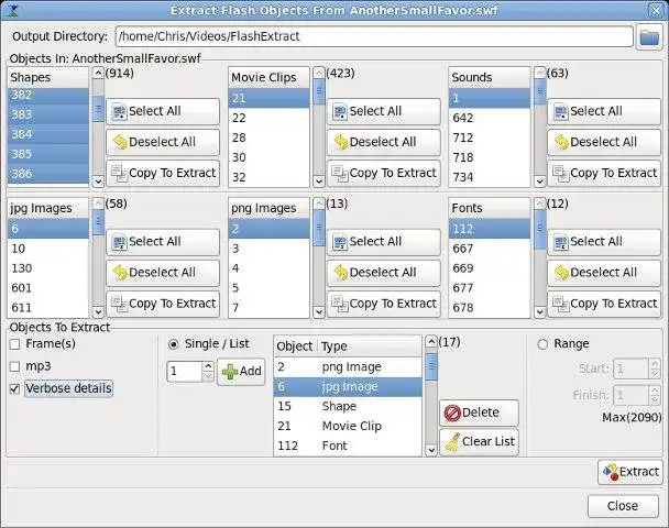 Download web tool or web app Flash Extractor