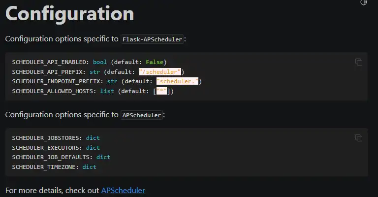 Download web tool or web app Flask-APScheduler