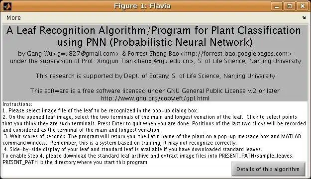 Download web tool or web app Flavia Plant Leaf Recognition System