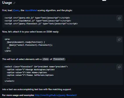 Descargue la herramienta web o la aplicación web flexselect: un complemento de jQuery