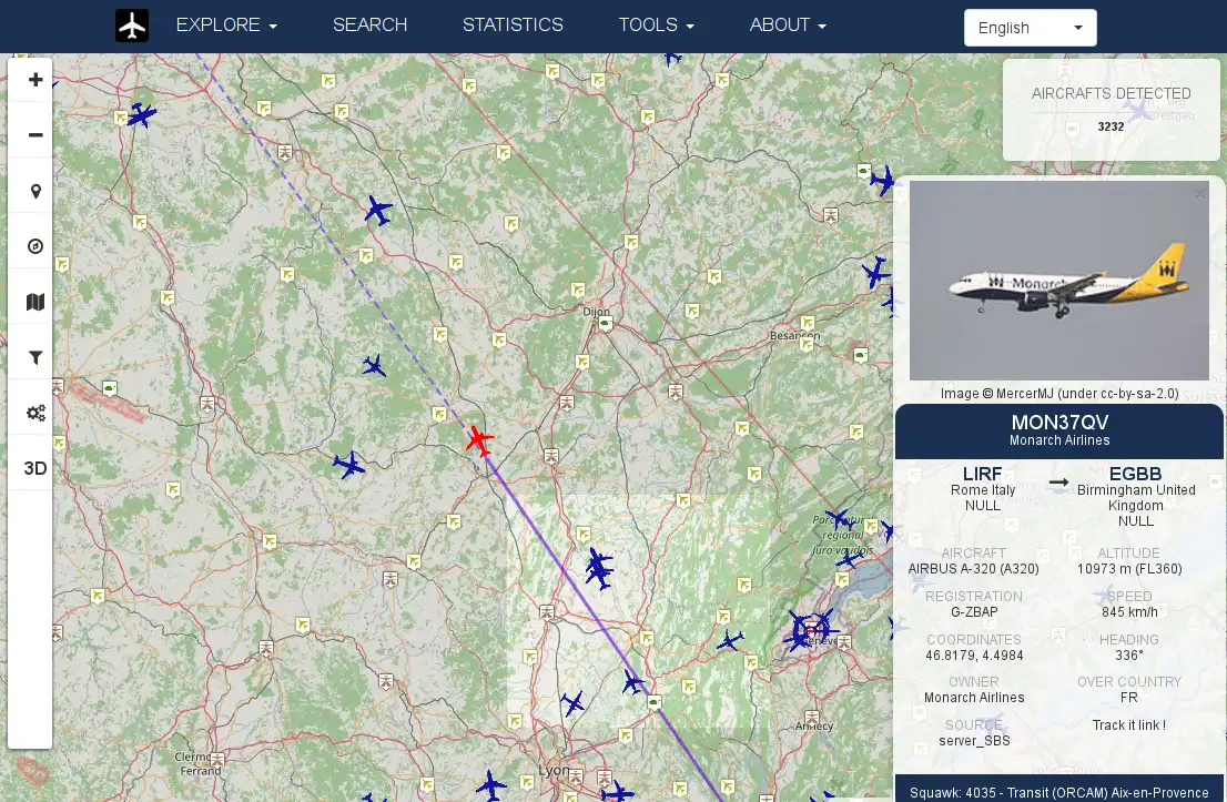 Download web tool or web app FlightAirMap