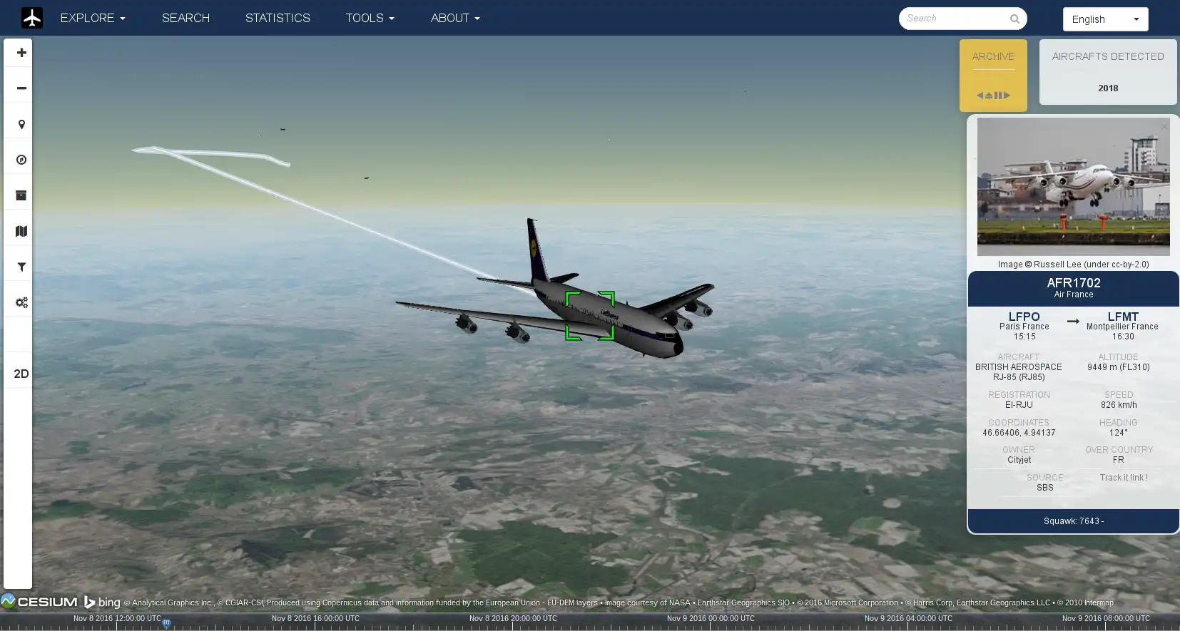 Download web tool or web app FlightAirMap to run in Windows online over Linux online