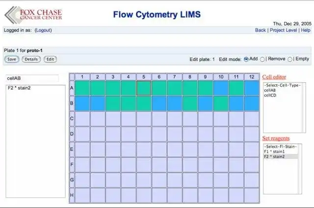 Download web tool or web app FlowLIMS