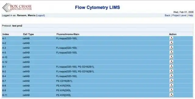 Download web tool or web app FlowLIMS