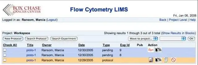 Download web tool or web app FlowLIMS