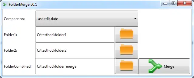 Download web tool or web app FolderMerge