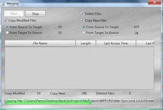 Download web tool or web app Folder Sync Lord