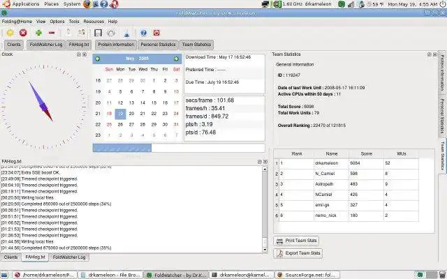 Download web tool or web app FoldWatcher to run in Linux online