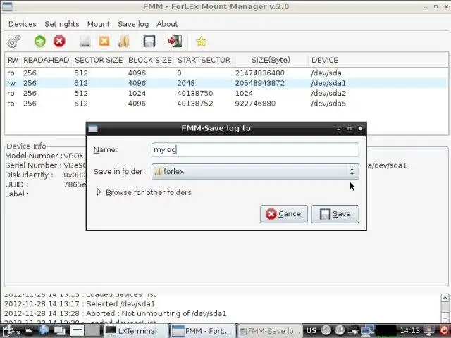 Download web tool or web app Forlex Mount Manager