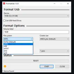 Download web tool or web app FormatUsb