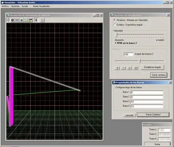 Download web tool or web app Four-bar Linkages simulator.