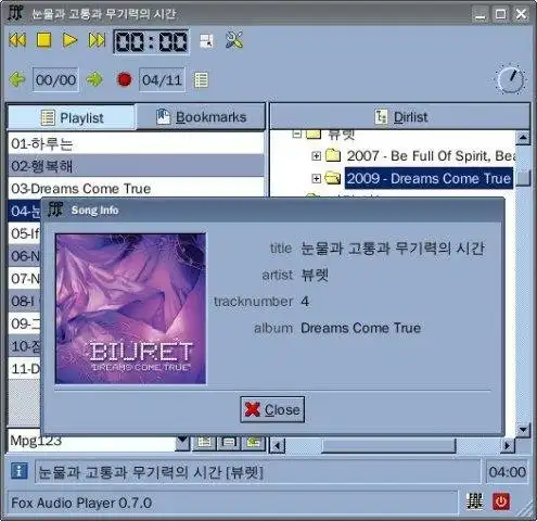 Download web tool or web app Fox Audio Player