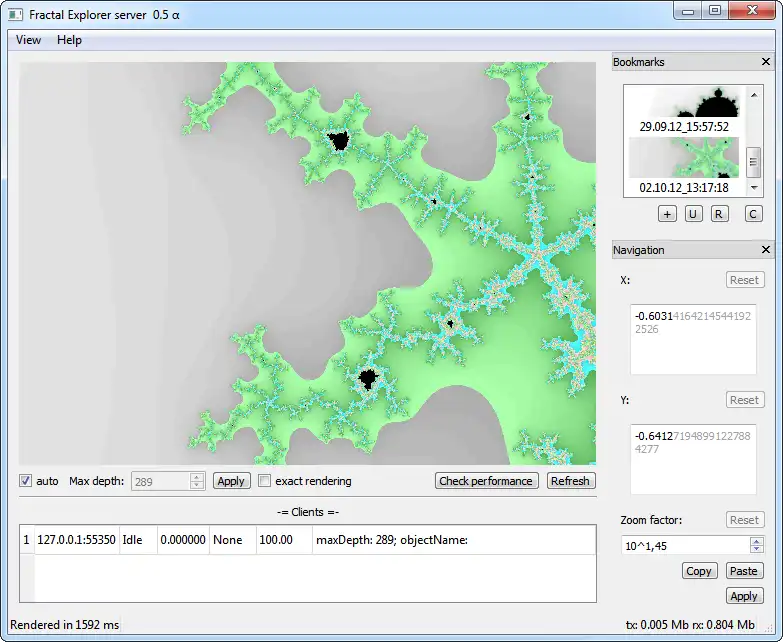 Download web tool or web app Fractal explorer