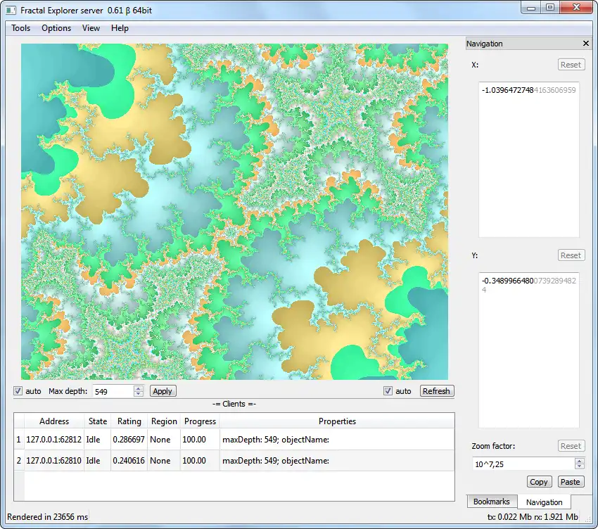 Download web tool or web app Fractal explorer