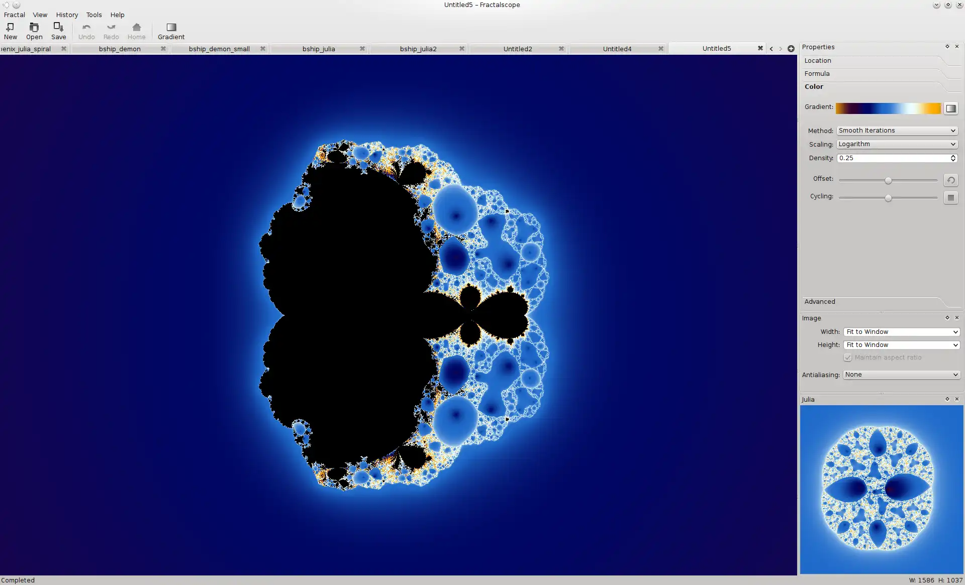 Descargar herramienta web o aplicación web Fractalscope