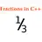 Free download Fractions C++ Linux app to run online in Ubuntu online, Fedora online or Debian online