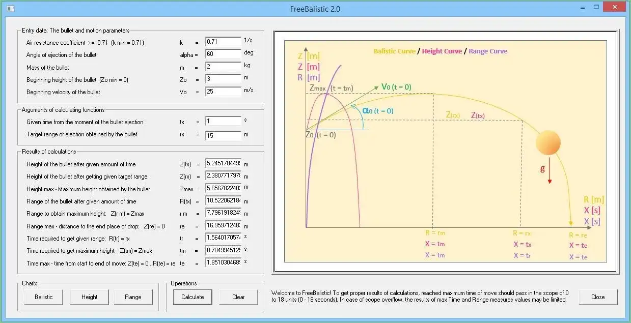 Download web tool or web app Free_Balistic