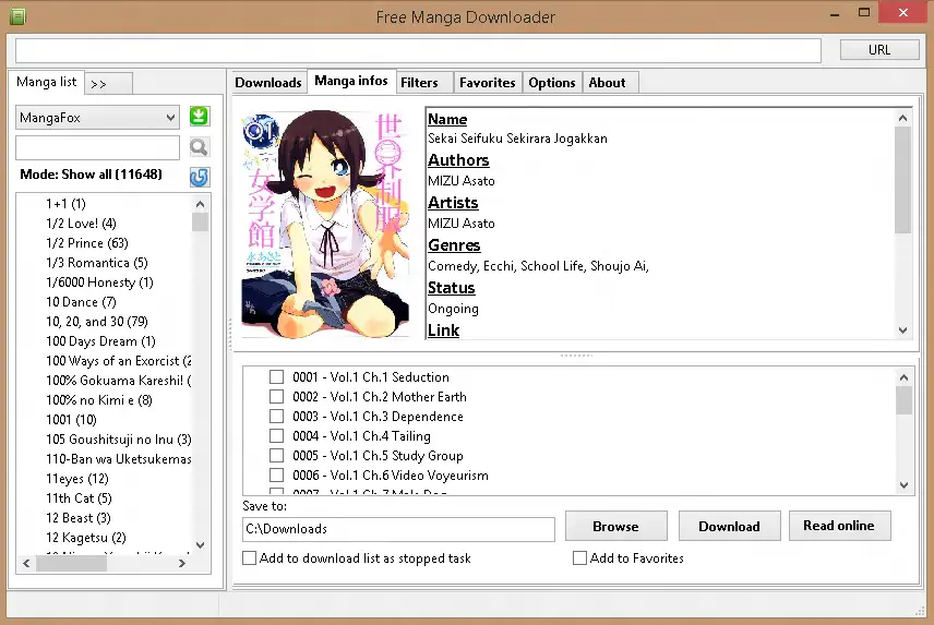 Download web tool or web app Free Manga Downloader