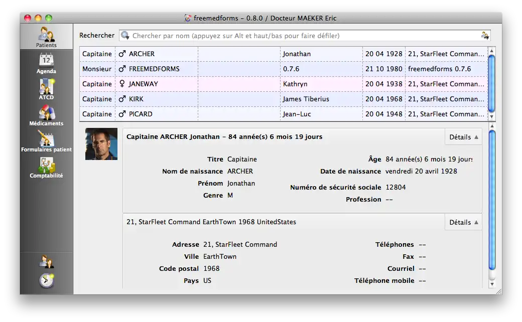 Download web tool or web app FreeMedForms to run in Windows online over Linux online