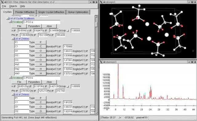 Download web tool or web app Free Objects for Crystallography to run in Linux online