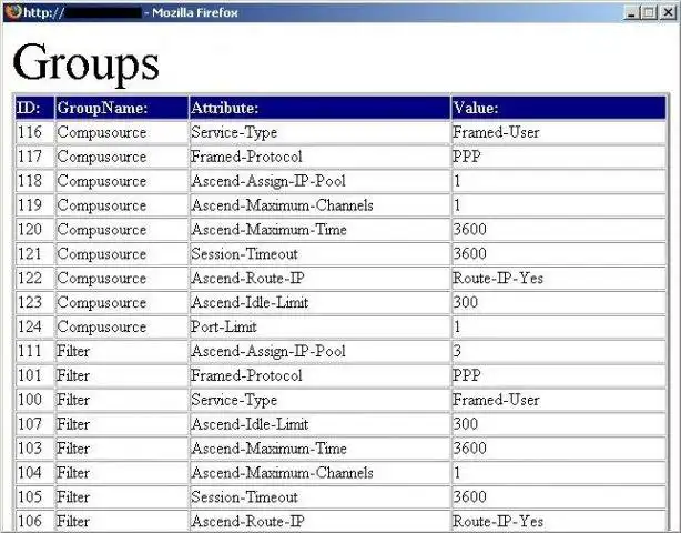 Download web tool or web app Freeradius administration package