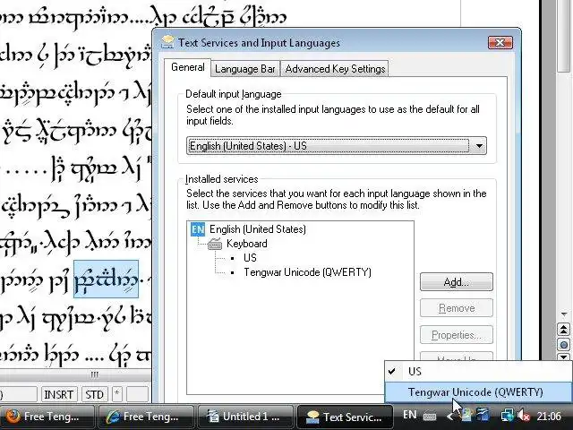 Download web tool or web app Free Tengwar Font Project