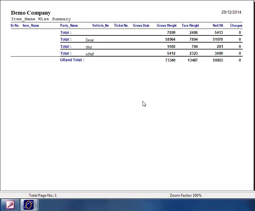 Download web tool or web app free Weighbridge Software