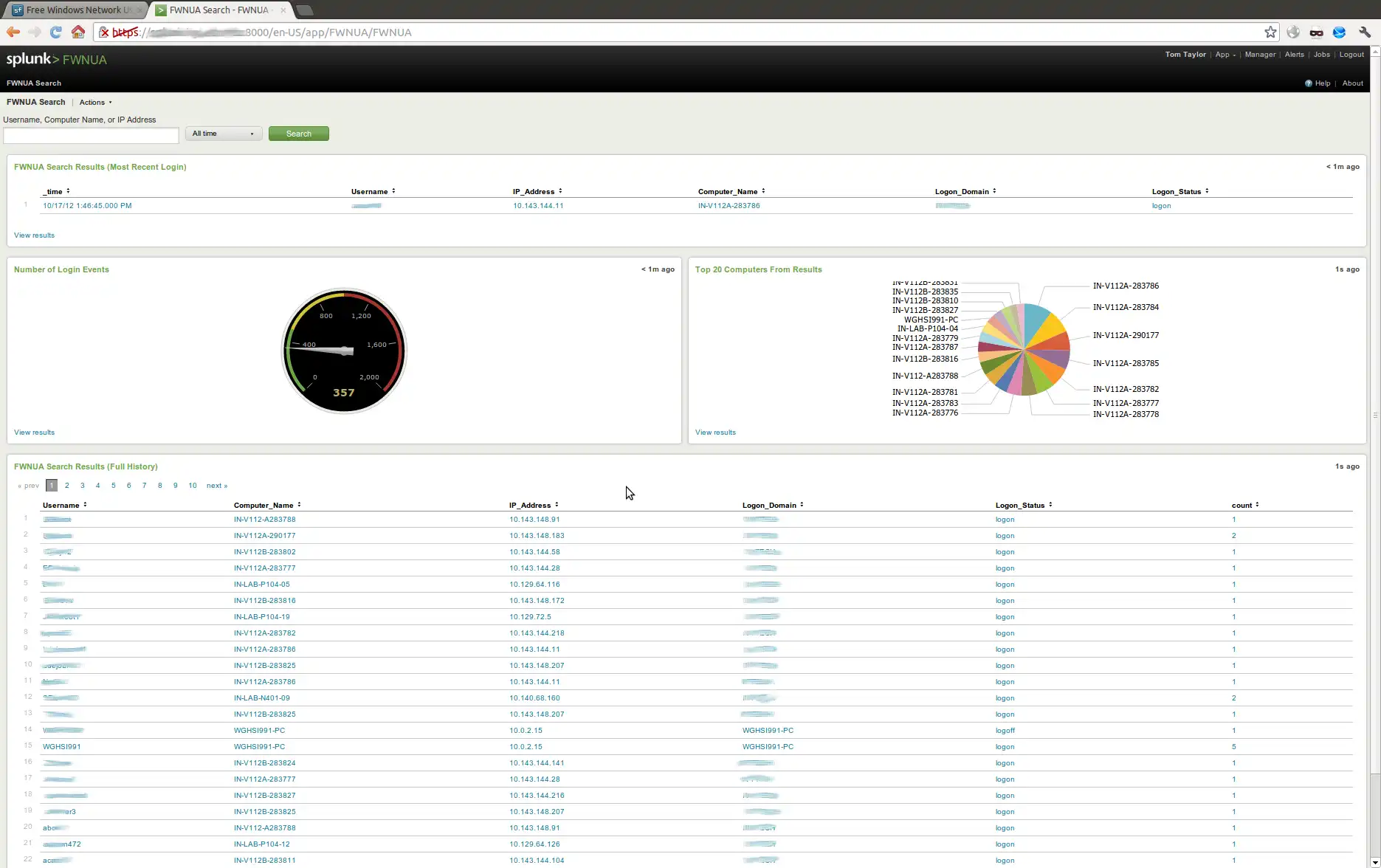 Download web tool or web app Free Windows Network User Accounting